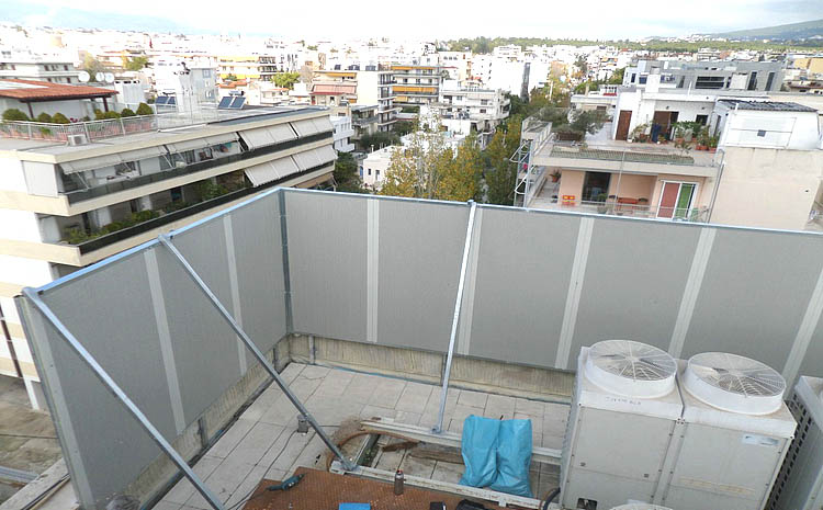 空調冷卻塔風(fēng)機設備隔音圍板