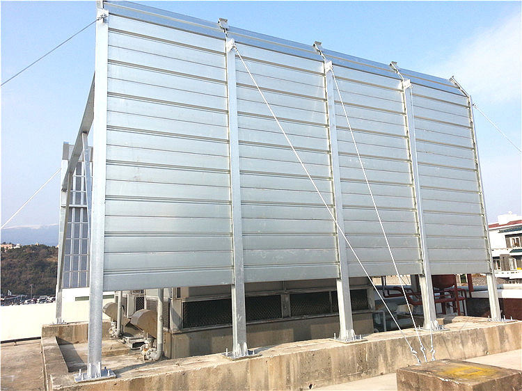 空調冷卻塔風(fēng)機設備消音擋墻