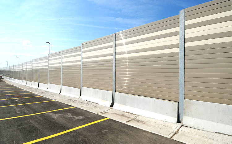 城鐵輕軌火車(chē)道隔音聲屏障