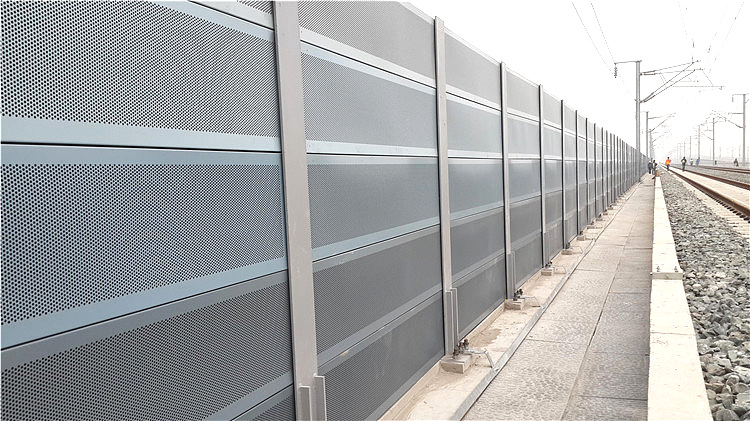 城鐵輕軌火車(chē)道消音擋墻