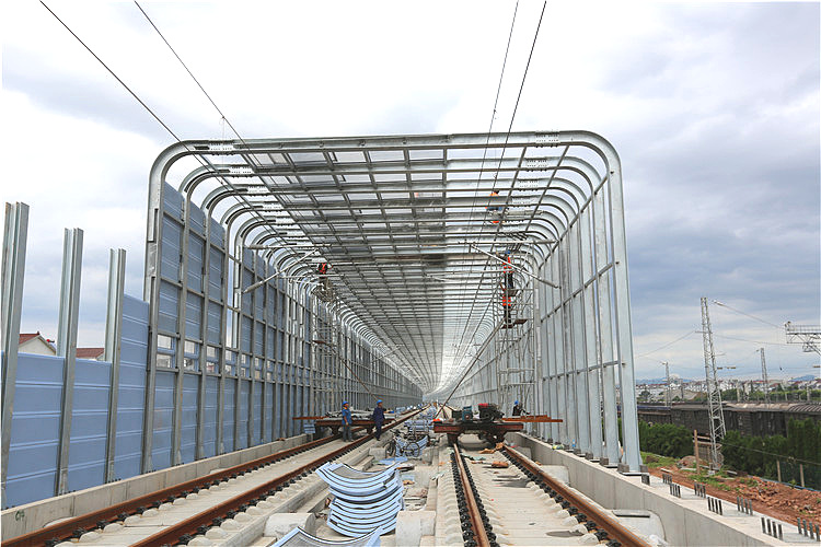 地鐵輕軌火車(chē)道降聲屏